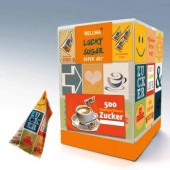 Hellma Lucky Sugar Paper Art Zuckerpyramiden 500 x 4,5g Portionszucker