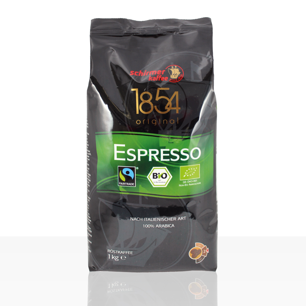 fair trade espresso schirmer espresso 1854 bio fairtrade 8 x 1kg ganze fair trade espresso schirmer espresso 1854 bio fairtrade 8 x 1kg ganze
